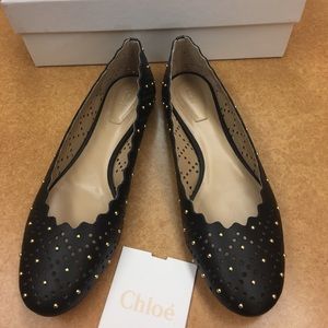Black Chloe Flats